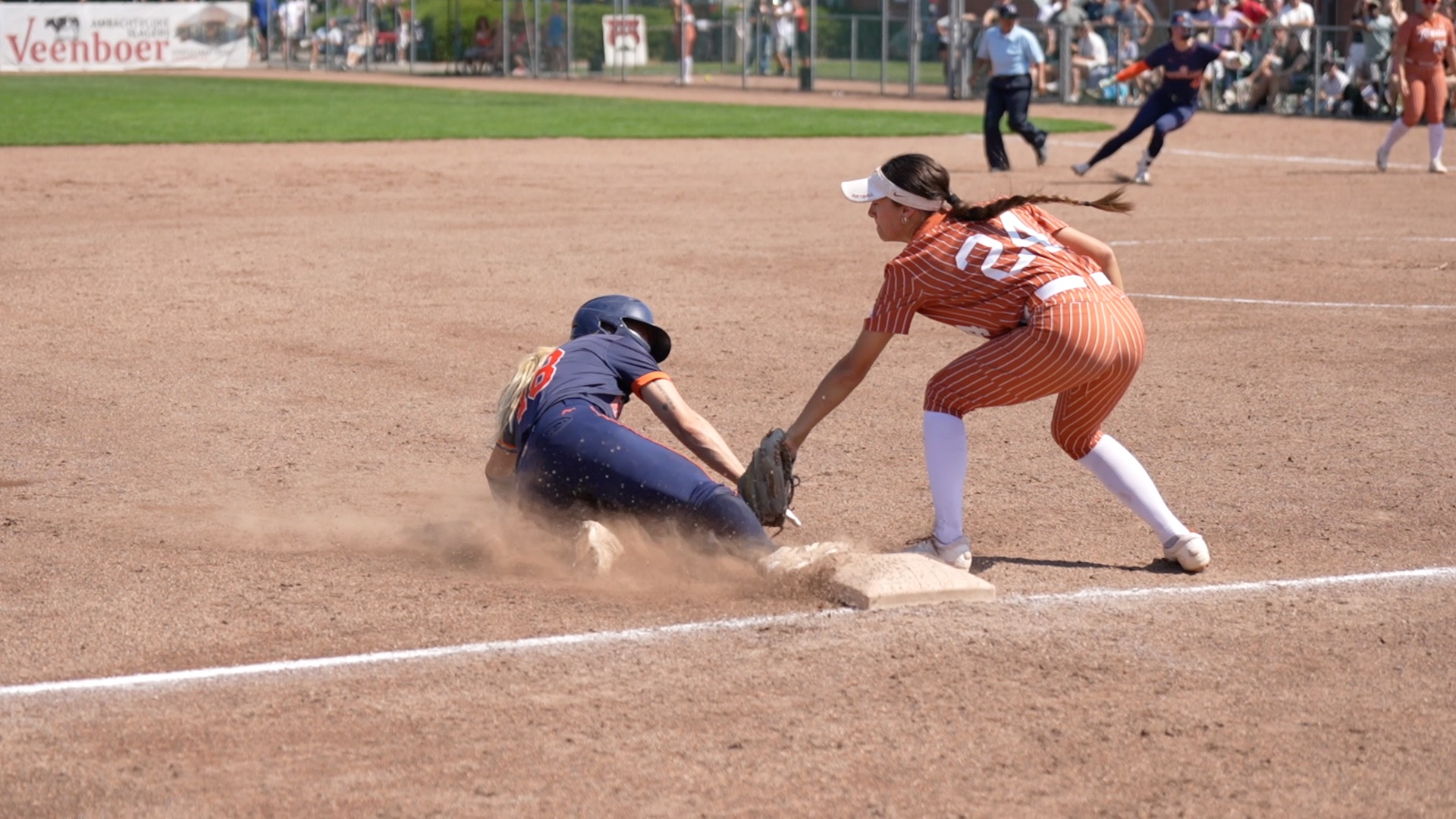 Britt Vonk sliding into 3rd base